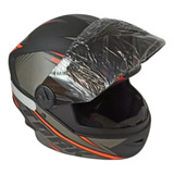 Capacete Moto R8 Pro Tork Fechado Tamanho 58cm Viseira Fumê
