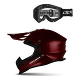 Capacete Motocross Etceter Oculos Tamanho 56 58 60 62