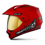Capacete Motocross Pro Tork Liberty Mx Vision Vis. Dourada
