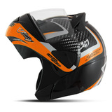 Capacete Motos V-pro Jet 2 Carbon Gladiador Modular Robocop 