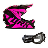 Capacete Off Road Motocross Infantil +