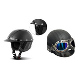 Capacete P Moto Scooter Elétrica Bicicleta Patinete Em Couro