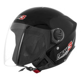Capacete Para Moto Aberto Pro Tork New Liberty Three Preto Solid Tamanho 56