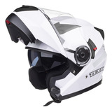 Capacete Para Moto Escamoteável Texx Gladiator V3 Cor Branco Tamanho 62