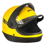 Capacete Para Moto Integral Pro Tork Sport Moto Moto Táxi Amarelo Moto Táxi Tamanho 56 