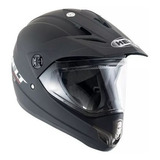Capacete Para Moto Motocross Helt Cross Cross Vision Preto-fosco Tamanho 58 