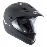 Capacete Para Moto Motocross Helt Cross Vision Preto 60