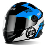 Capacete Para Moto Pro Tork Liberty Four Kids Fechado Azul Tamanho 54