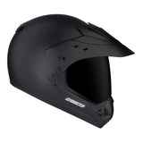 Capacete Para Motocross Ebf Motard Solid Mais Viseira Fumê