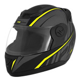 Capacete Pro Tork Evolution G6 Preto F Amarelo Neon 56 58 60