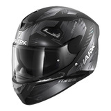 Capacete Shark D-skwal 2 Venger Mat Kaa Preto Fosco Cinza