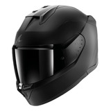 Capacete Shark D-skwal 3 Blank Kma Preto Fosco