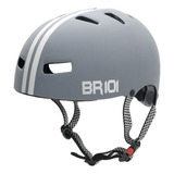 Capacete Skate Ciclismo Bike Patins Profissional Fosco Br101 Cor Cinza Tamanho G - Veste 59/60