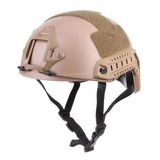 Capacete Tático Airsoft Emerson Fast Tan Sem Viseira