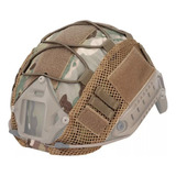 Capacete Tático Emerson Airsoft Paintball Com Capa Multicam