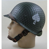 Capacete Tático M1 Americano Airbone Verde Com Rede