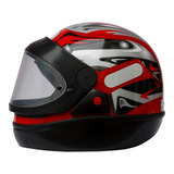 Capacete Taurus San Marino Automático Vermelho