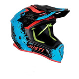 Capacete Velocross Just1 J38 Mask Azul