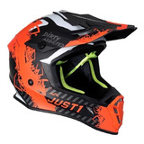 Capacete Velocross Just1 J38 Mask Laranja