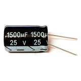 Capacitor Eletrolítico 1500uf X 25v 105°c Kit Com 5 Peças