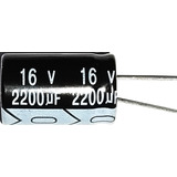 Capacitor Eletrolítico 2200uf X 16v 105° Kit Com 10 Peças