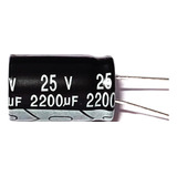 Capacitor Eletrolítico 2200uf X 25v 105° Kit Com 5 Peças