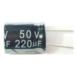 Capacitor Eletrolítico 220uf X 50v 105° 10 Pçs 