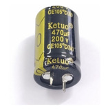 Capacitor Eletrolítico 470uf 200v 105º - 1 Peça * 470x200v