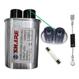Capacitor Microondas Alta Tensao 0,90uf + Diodo E Fusivel