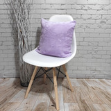 Capas De Almofadas De Pelucia Pelo Curto Luxo 40x40 Lilas