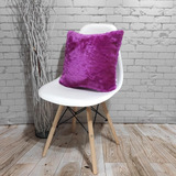 Capas De Almofadas De Pelucia Pelo Curto Luxo 40x40 Roxo