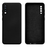 Capinha Aveludada Lisa Compatível Com Galaxy A70 Cor Preto