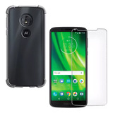 Capinha Capa Anti Impacto Para Moto G6 Play + Pelicula