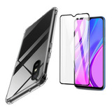 Capinha Capa Anti Queda Para Xiaomi Redmi 9a + Pelicula 3d