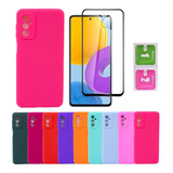 Capinha Capa Case Para Samsung Galaxy M52 5g+ Película Vidro