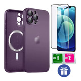 Capinha Capa De Vidro Premium Para iPhone 11 Ao 15 Pro Max