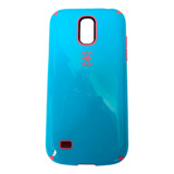 Capinha Compátivel Galaxy S4 Mini Azul / Rosa