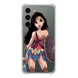 Capinha Compativel Modelos Galaxy Mulher Maravilha 1541