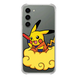Capinha Compativel Modelos Galaxy Pikachu Goku 0738