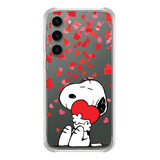 Capinha Compativel Modelos Galaxy Snoopy Coração 0169