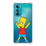Capinha Compativel Modelos Motorola Bart Simpson