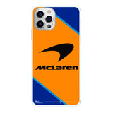 Capinha Mclaren Logo Laranja E Azul