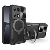 Capinha Para Xiaomi Redmi Note 13 4g Com Suporte 360 Proteção De Câmera Máxima Proteção -- Aj Capas