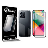 Capinha + Película Vidro Full 3d P/ Redmi Note 12 4g 6.67