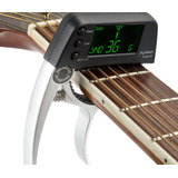 Capotraste Digital Afinador Violão Guitarra Tuner Led Capo
