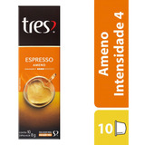 Cápsula Café Espresso Ameno Tres 8g 10 Unidades 3 Corações