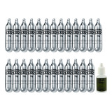 Cápsula Co2 12g Kit 25un Recarga Airgun Airsoft + Óleo 15ml