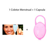 Capsula + Coletor Menstrual Silicone Médic Higiene Feminina