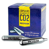 Cápsula Descartável Armas Pressão Airsoft Co2 12g Rossi 25un