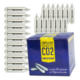 Cápsula Descartável Armas Pressão Airsoft Co2 12g Rossi 25un